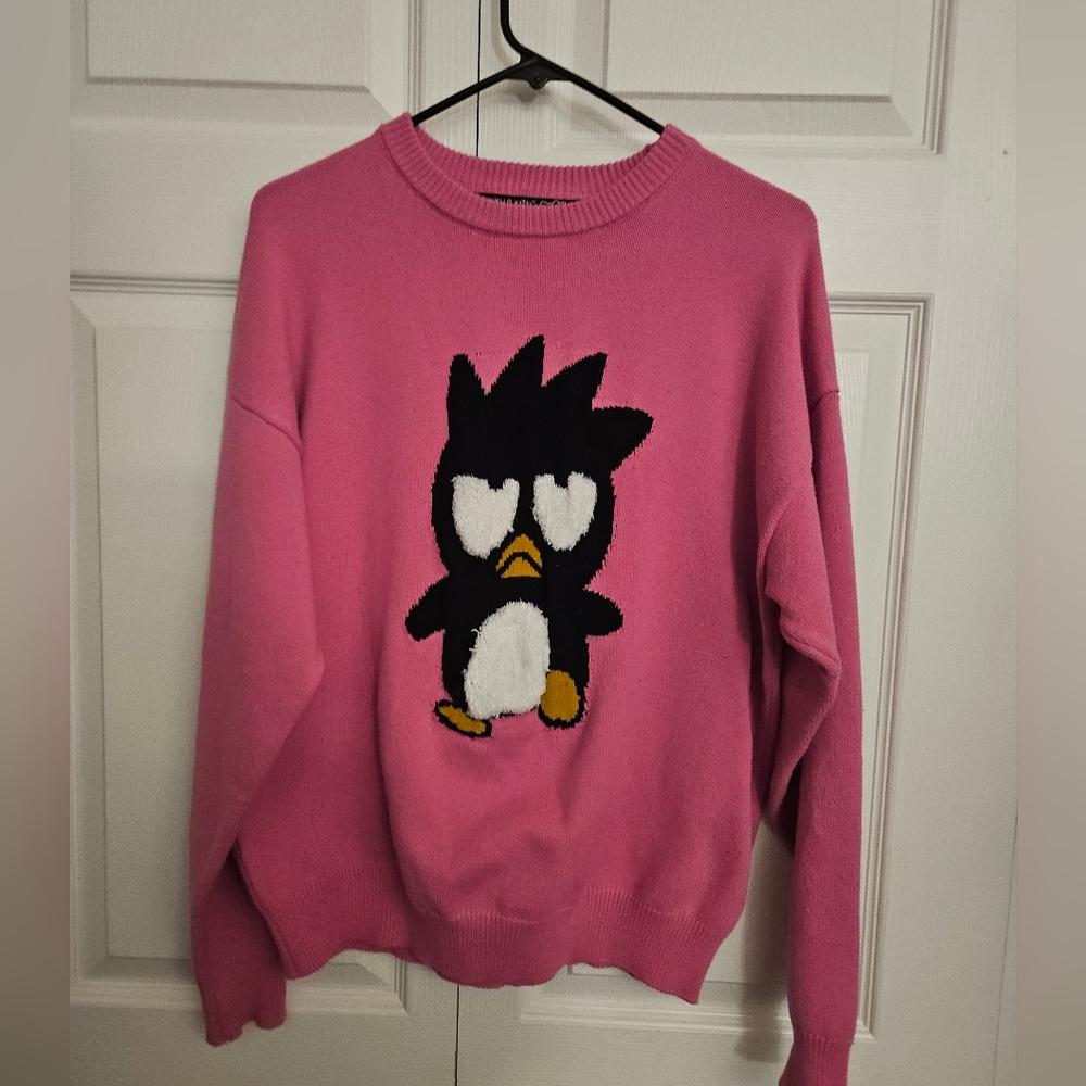 Badtz Maru Hello Kitty & Friends Forever 21 Sanrio Pink Sweater